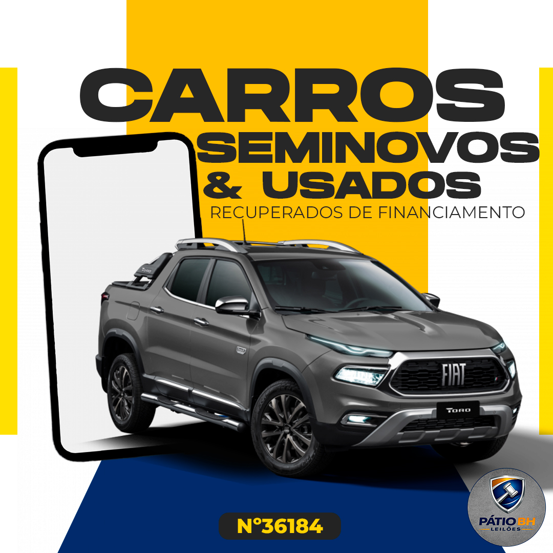 Leilão 36184 - Carros Seminovos e Usados Recuperados de Financiamento