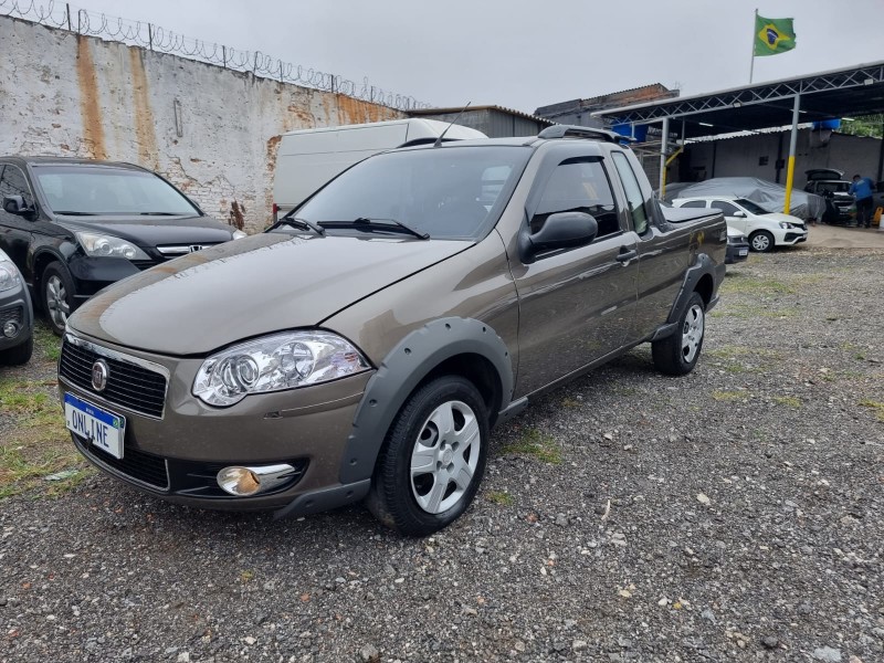 Fiat Strada Trekking 1.6 16V Flex CE 2012/2013 – Cinza – Flex (Álcool/Gasolina) – Funcionando
