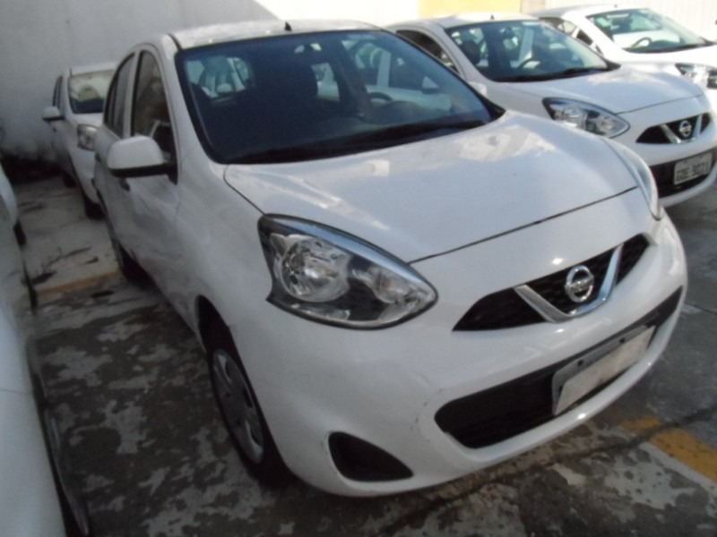NISSAN – MARCH 1.0 S | 2018/2019 | FLEX (ÁLCOOL/GASOLINA) | BRANCA – FUNCIONANDO